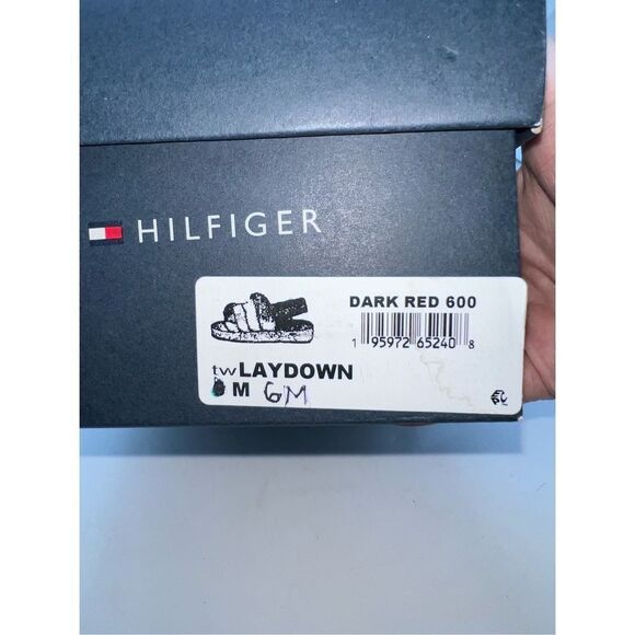 Tommy Hilfiger Red Fluffy Slippers - Picture 4 of 8